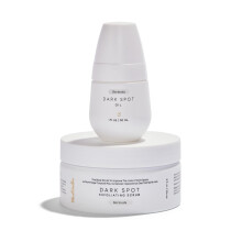 Bushbalm Donkere Vlekken en Ingegroeide Haar 2 Stappen Routine - Verjongen en Voeden - Ingegroeide Haarolie (30 ml) en Exfoli?ende Scrub (236 ml) - B