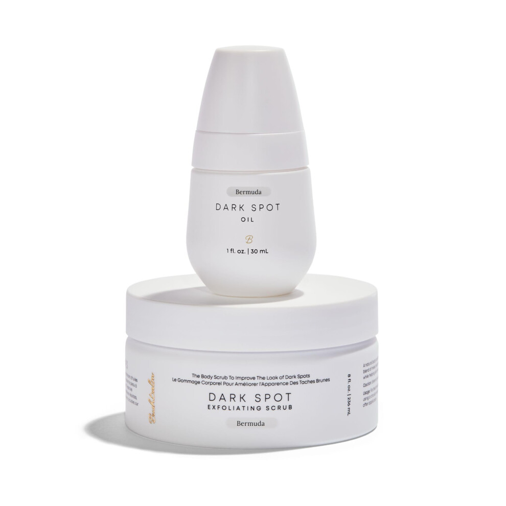 Bushbalm Dark Spots And Ingrown Hair 2 Step Routine Rejuvenate And Nourish Ingrown Hair Oil 30 Ml And Exfoliating Scrub 2