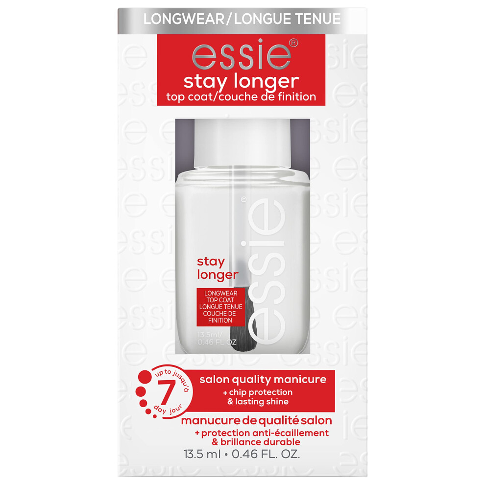 essie Nail Care  SalonQuality Longwear Top Coat  8Free Vegan  Stay Longer  046 fl oz