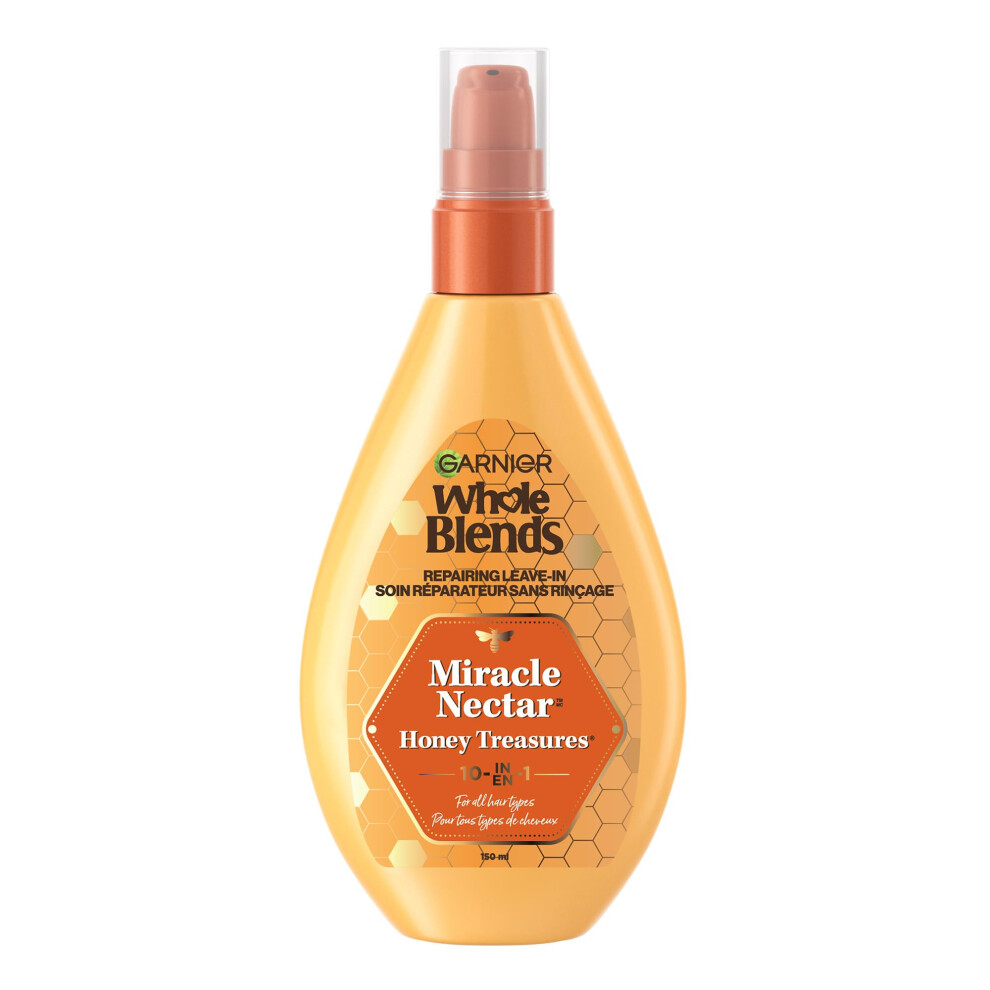 Garnier Hair Care Whole Blends Leavein Miracle Nectar Honey Treasures LeaveIn Treatment  5 Ounces