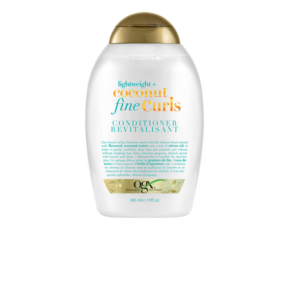 OGX Lightweight  Coconut Fine Curls Conditioner  Lightweight  Coconut Water Conditioner  13 Fl Oz