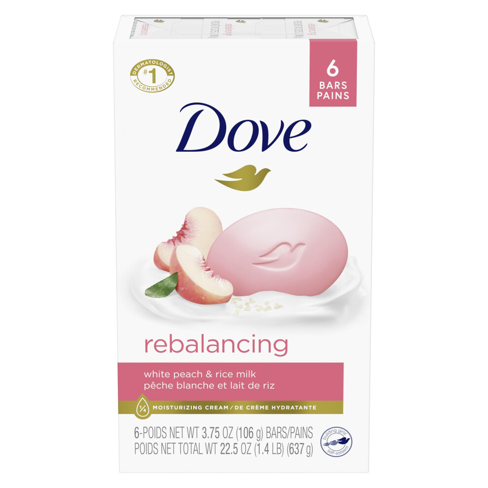 Dove Soap Bar Peach Rebalancing 225 oz