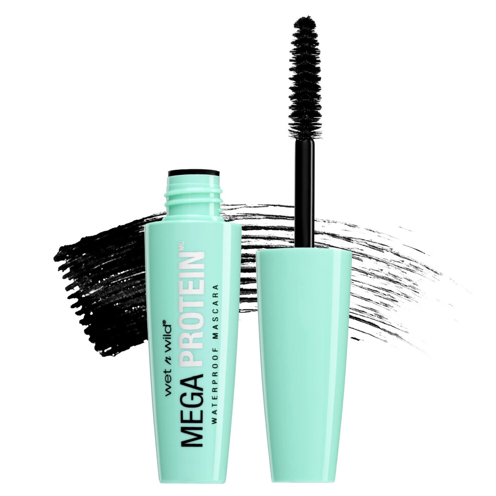 wet n wild Mega Protein Waterproof Mascara  Very Black  021 Ounce C154A