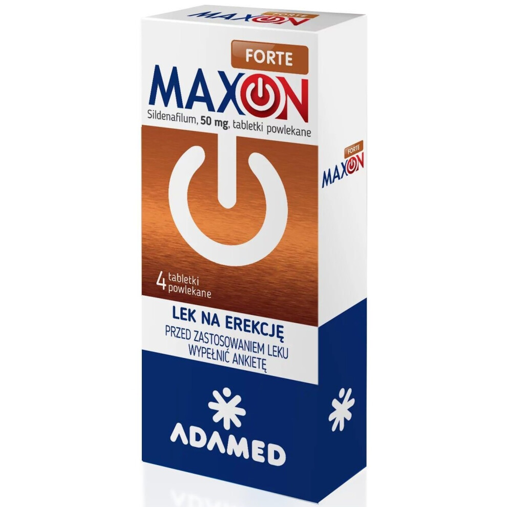 Maxon Forte 50 mg The drug for erectile dysfunction 4 Tablets