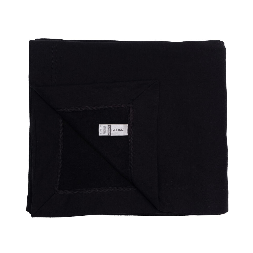 Gildan Heavy Blend Fleece Blanket  Style G18900  Black  50 x 60