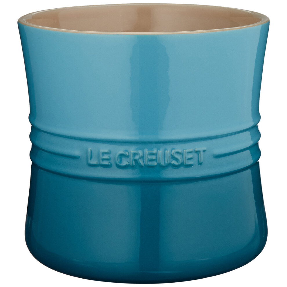 Le Creuset Stoneware Utensil Crock  275 qt  Caribbean