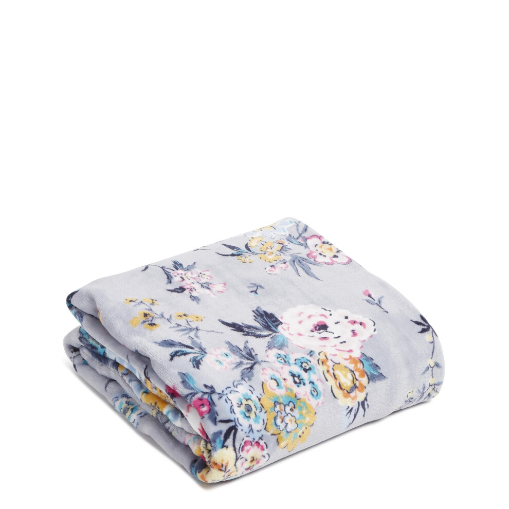 Vera Bradley Fleece Plush Throw Blanket Parisian Bouquet