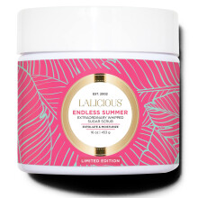 LaLicious Endless Summer Whipped Sugar Scrub - Zuckerkörperpeeling mit Kokosöl & Honig, gluten- und parabenfrei (16oz)