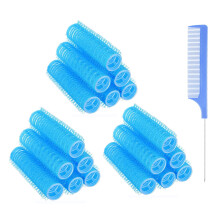 MOODKEY 18PCS Zelfklevende Kleine Haarkrullers Heatless Roller Haarstyling DIY Krullen