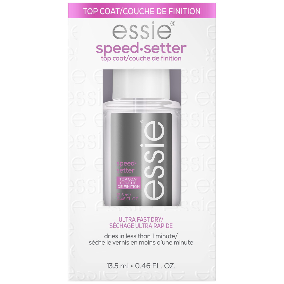 essie Nail Care  8Free Vegan  Speed Setter Top Coat  quickdry nail polish  046 fl oz