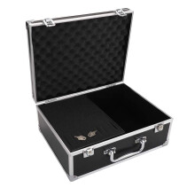Tattoo Kit Box, Organizer 12.6" x 9.5" x 5.1" W/Lock, Aluminium Tattoo Machine Case