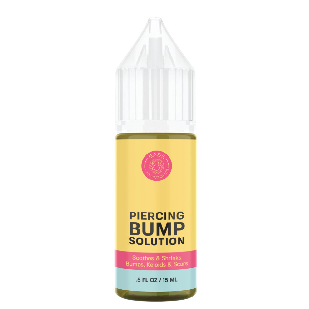 Base Laboratories Piercing Bump Solution Keloid Bump Removal Soothing Piercing Aftercare For Piercing Bumps Keloid Scar Re