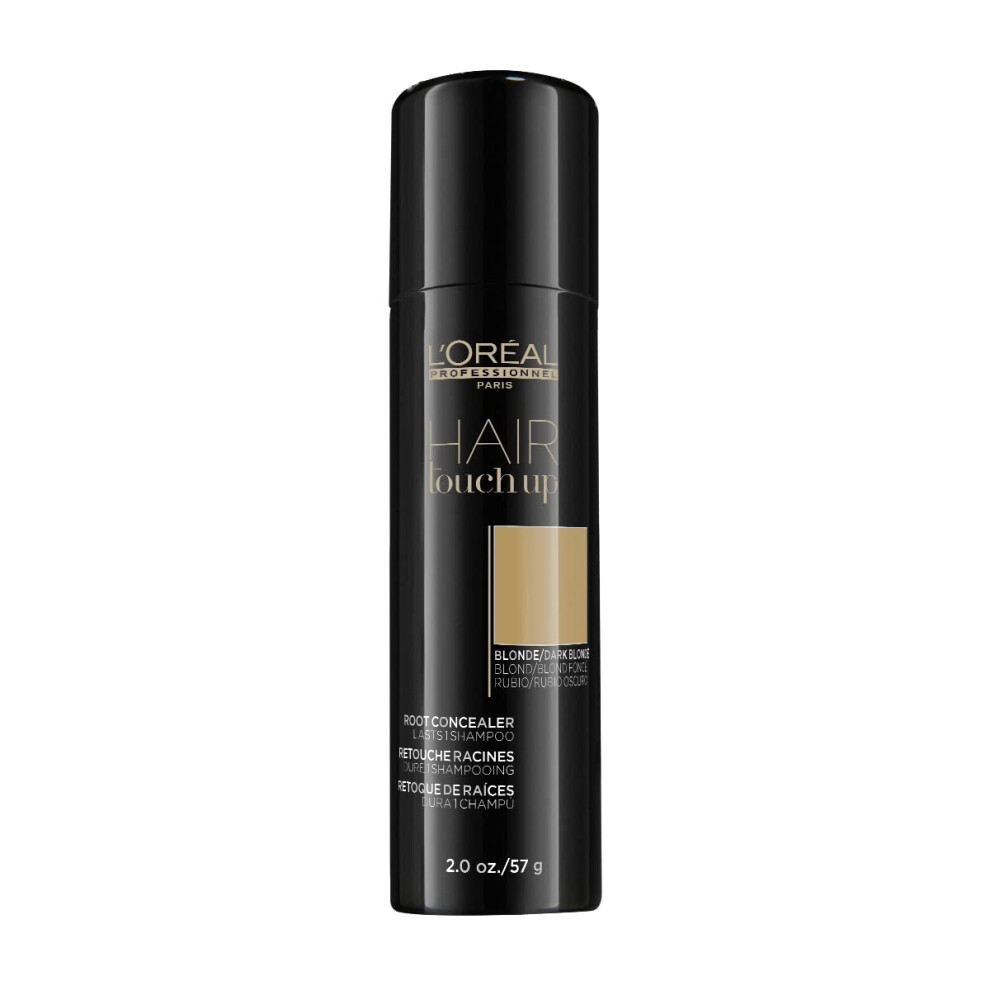 LOreal Professionnel Hair Root Touch Up  Root Concealer Spray  Blends and Covers Grey Hair  Temporary Hair Color for Blondes