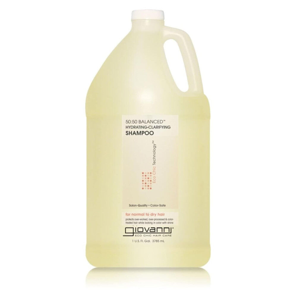 GIOVANNI ECO CHIC 5050 Balanced Hydrating Clarifying Shampoo  Leaves Hair pH Balanced for OverProcessed Hair  Provides Moistu