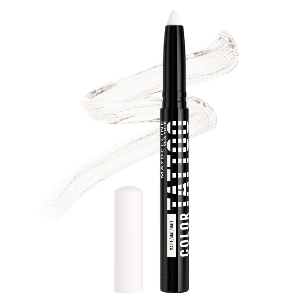 MAYBELLINE Color Tattoo Longwear MultiUse Eye Shadow Stix  AllInOne Eye Makeup for Up to 24HR Wear  I am Unmatched Matte Whi