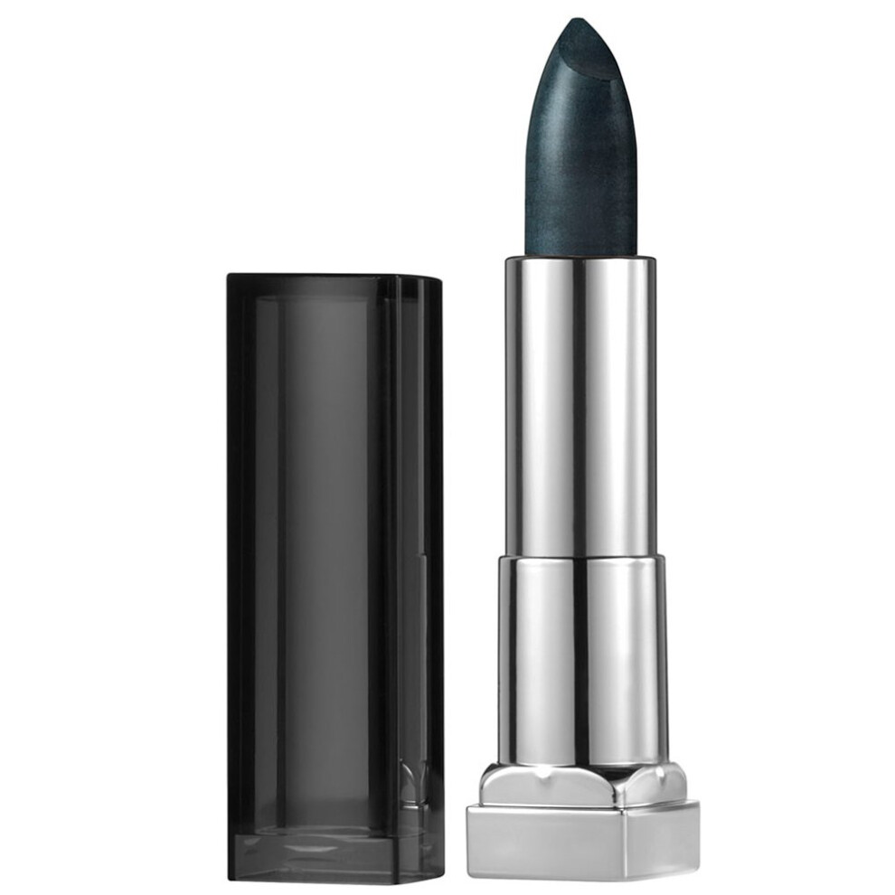 Maybelline New York Color Sensational Dark Silver Lipstick Metallic Lipstick  Gunmetal  015 oz