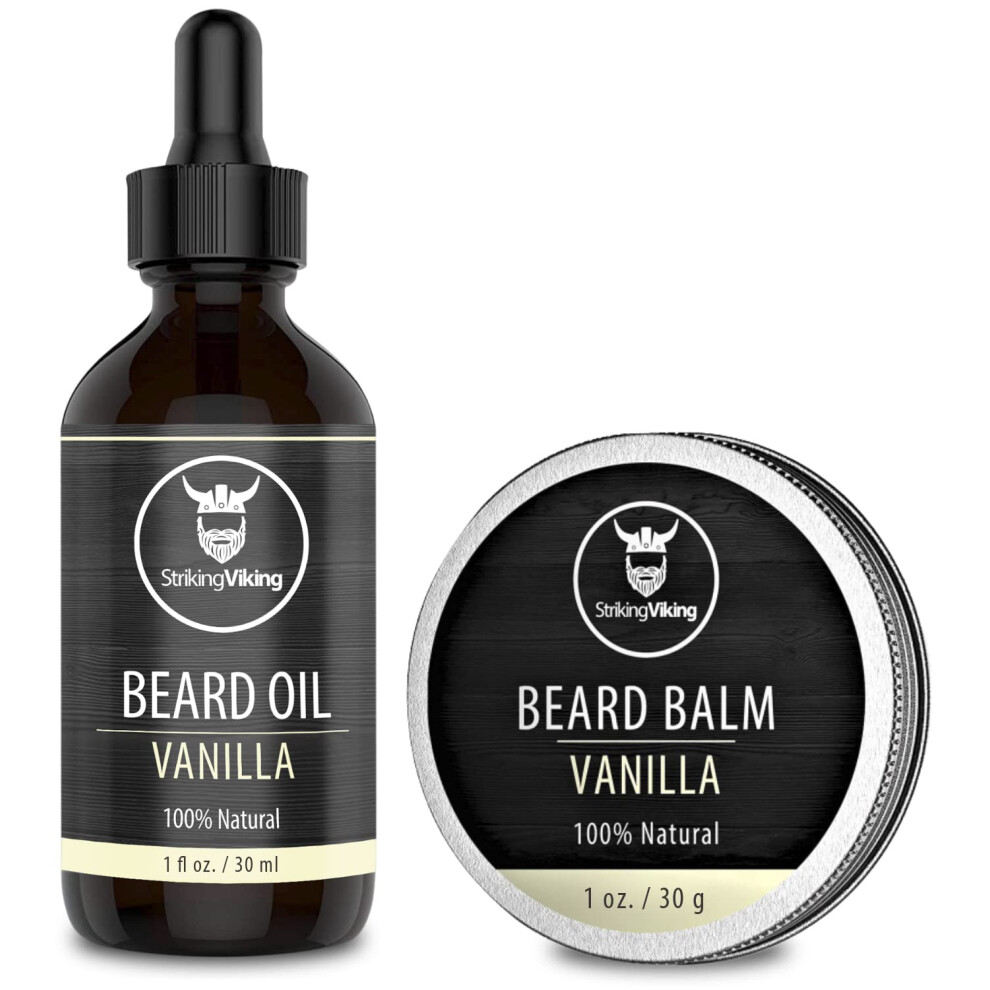 Striking Viking Beard Oil And Balm Leave In Beard Conditioner Tames Styles Softens And Moisturizes Beards And Mustache