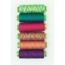 Sue Spargo Eleganza #8 Perle Six 70yd spoler poleret bomuld til broderi (13 - farvet glas)