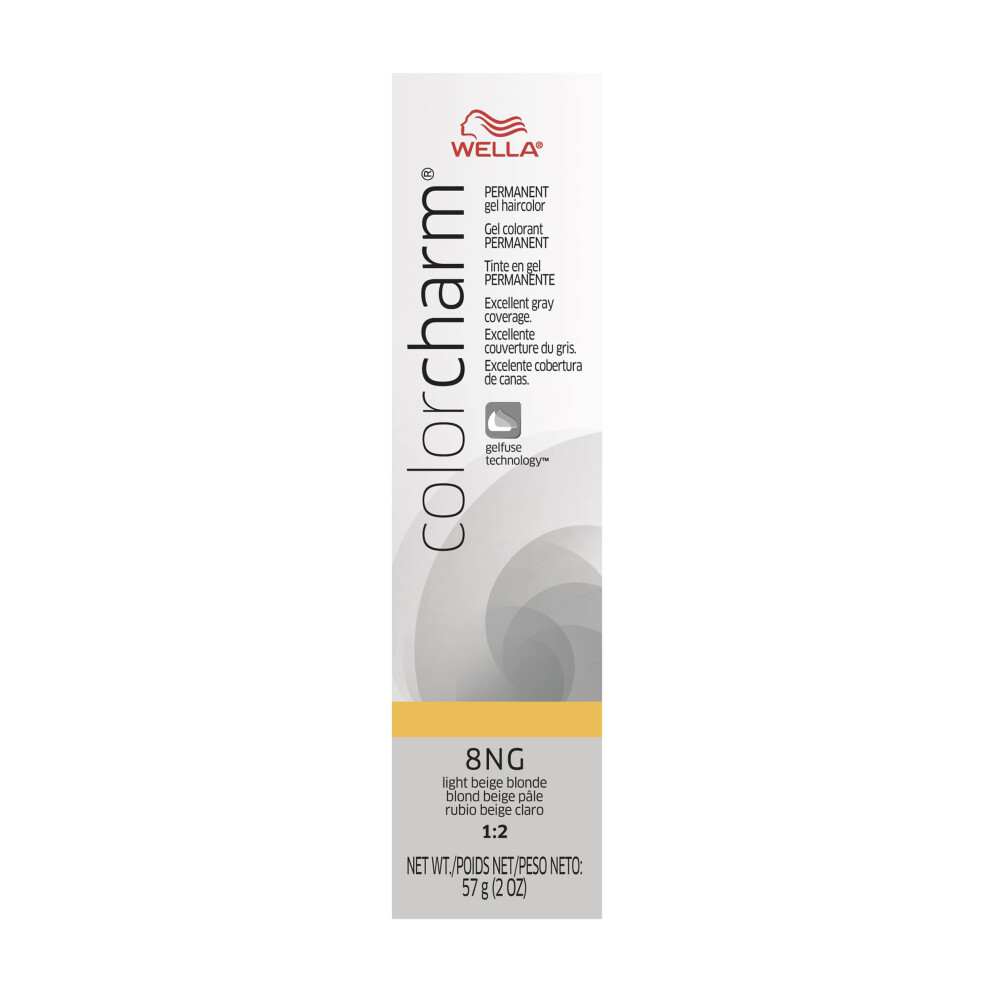 COLORCHARM Permanent Gel  Hair Color for Gray Coverage  8NG Light Beige Blonde