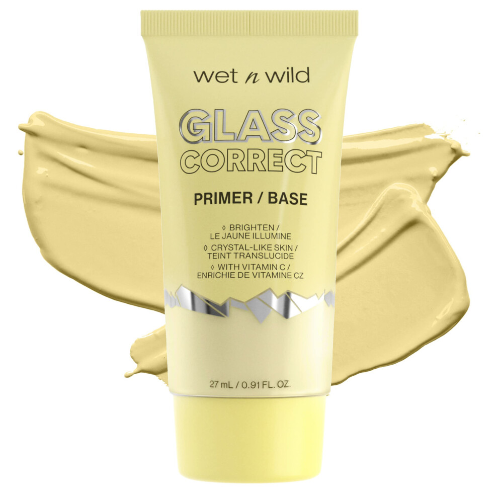 wet n wild Prime Focus Glass Skin Correct Primer  Bright Crystal Finish  Yellow