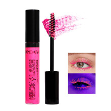 Mascara colorato con lumino nero UV di facili giorni per ciglia per ciglia colorate Mascara fluorescente impermeabile per le ciglia di lunghezza, un