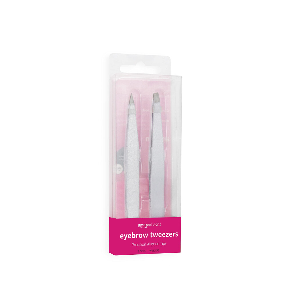 Amazon Basics Eyebrow Tweezers 2Pack