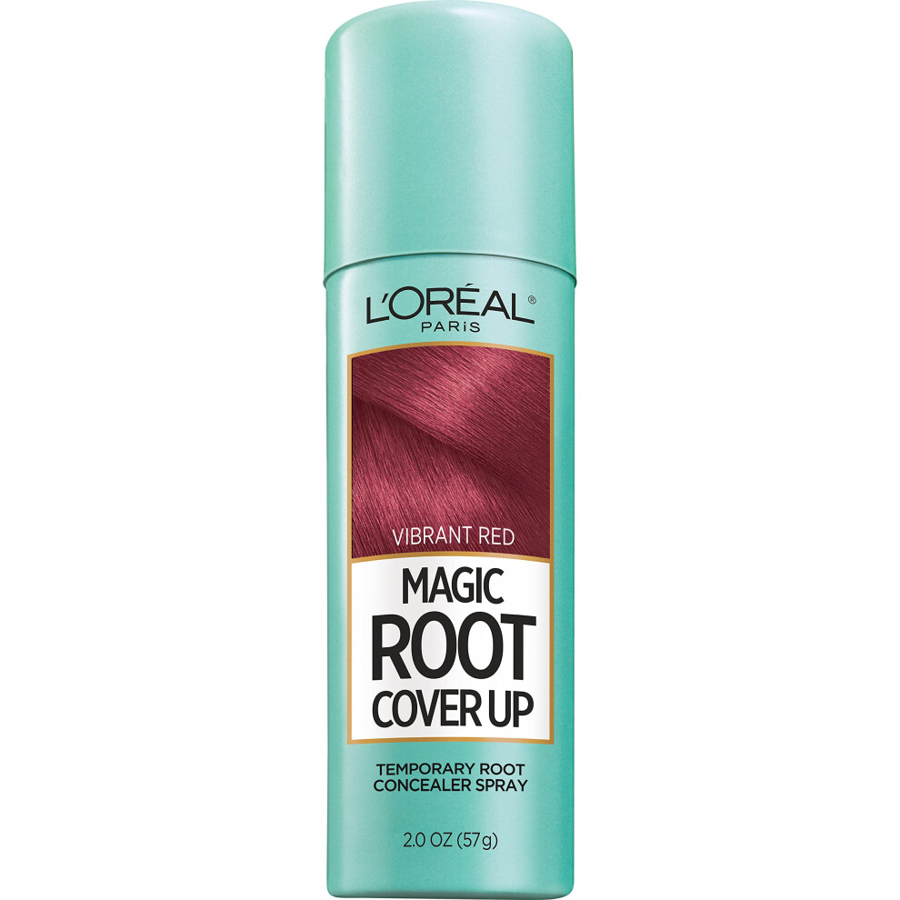 LOreal Paris Magic Root Cover Up Temporary Concealer Spray for Gray Hair  Bright Red  2 Oz