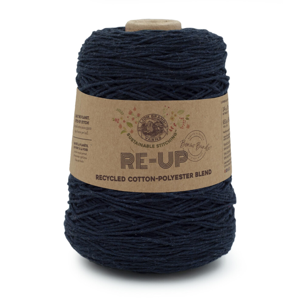 Lion Brand Yarn ReUp Bonus Bundle Yarn  Midnight