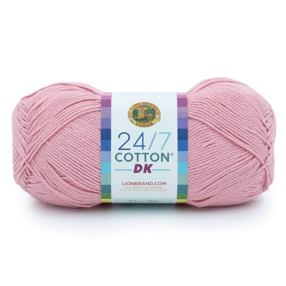 Lion Brand Yarn 247 Cotton DK Yarn  1 Pack  Cameo