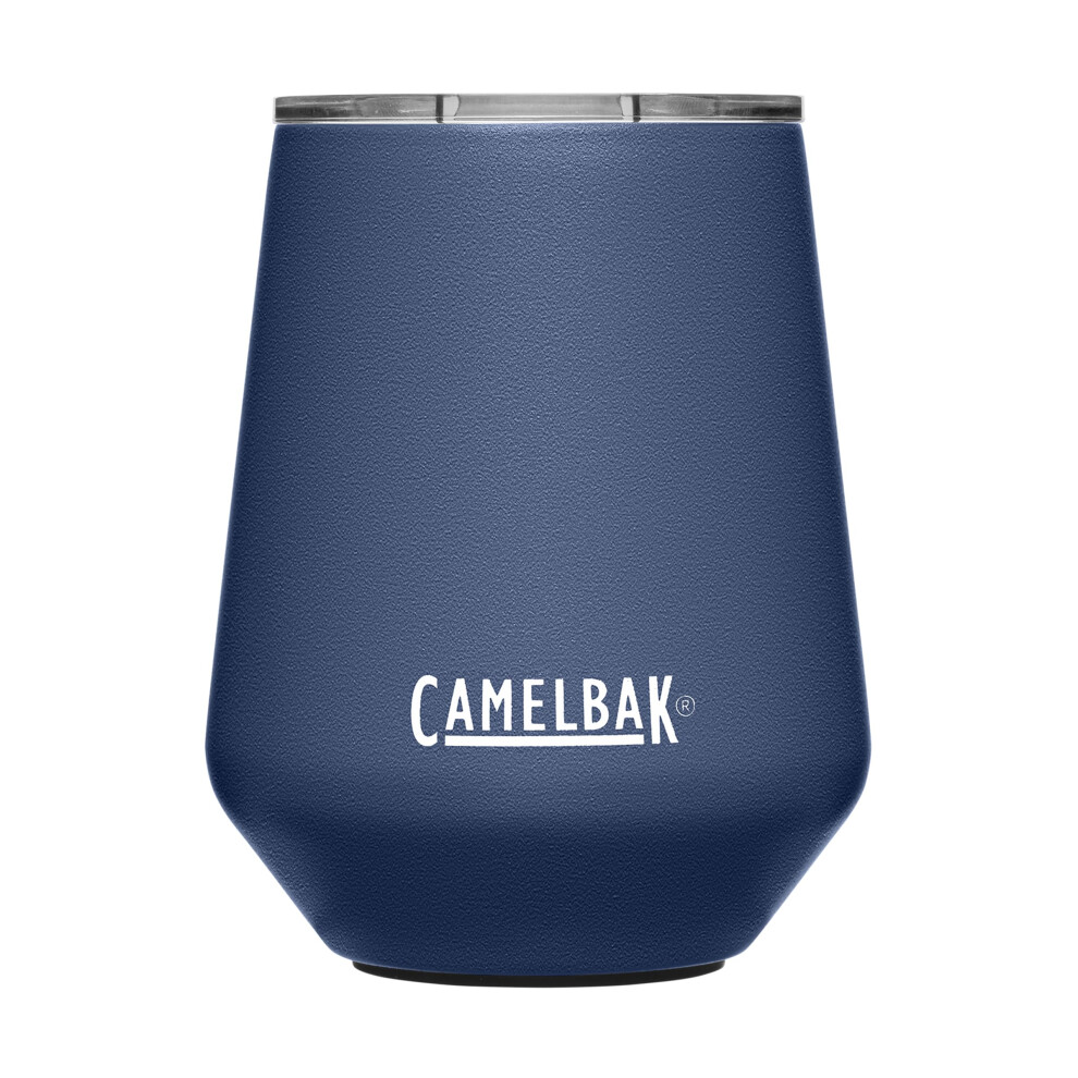 CamelBak Horizon 12oz Wine Tumbler  Insulated Stainless Steel  TriMode Lid  Navy