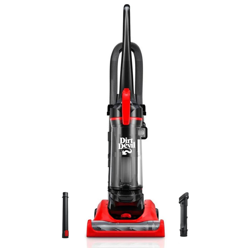 Dirt Devil MultiSurface Upright Bagless Vacuum Cleaner Machine  for Carpet and Hard Floor  4Level Height Adjustment  Lighweig