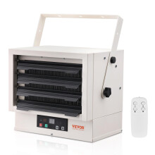 VEVOR Elektrische Garageverwarming, 5000-Watt Digitale Wand-/Plafondverwarming met Afstandsbediening