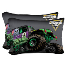 Sunny Side Up Monster Jam Grave Digger 2 Pack Omkeerbare Kussenslopen - Dubbelzijdige Kussencovers