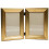 Lawrence Frames 4x6 Hinged Double Sutter Burnished Gold Picture Frame 1