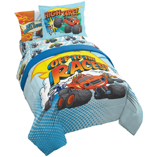 Jay Franco Marvel Spiderman Webtastic Ensemble de Lit 5 Pièces Twin - Comprend Couette Réversible & Draps