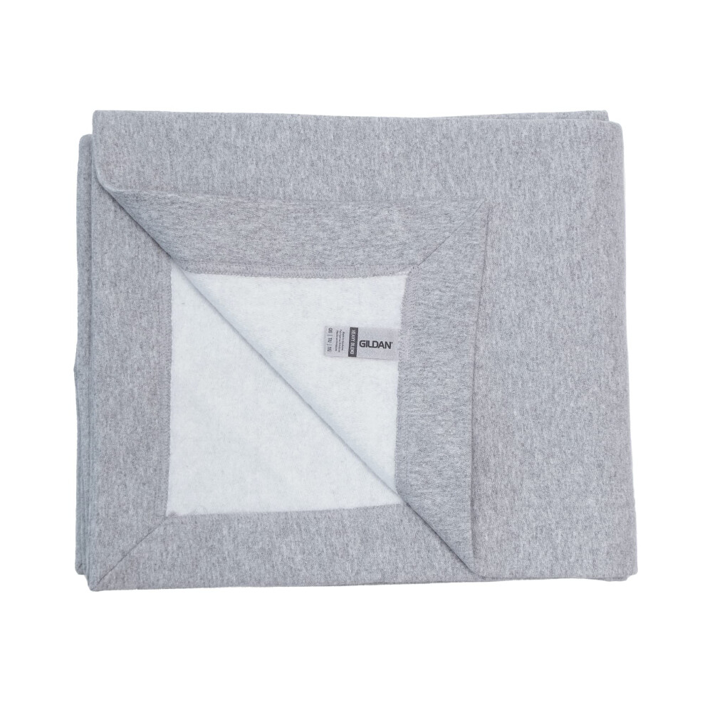 Gildan Heavy Blend Fleece Blanket  Style G18900  Sport Grey  50 x 60