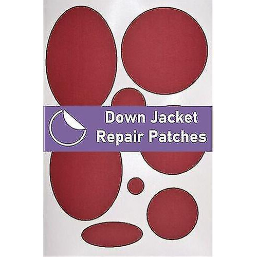(Red Wine) Down Jacket Repair  Pre-cut, Self-adhesive, Soft, Waterproof