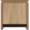 Seconique Charles 2 Drawer Bedside Oak Effect Veneer with Walnut Trim 5