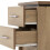 Seconique Charles 2 Drawer Bedside Oak Effect Veneer with Walnut Trim 7