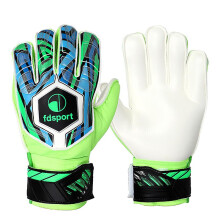 (Green, 7) Soccer Goalkeeper Gloves for Kids Boys Children Youth Football Goalie Gloves Yellow