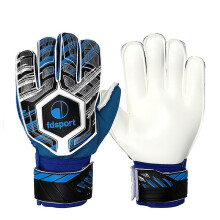 (Blue, 7) Soccer Goalkeeper Gloves for Kids Boys Children Youth Football Goalie Gloves Yellow
