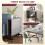 Homcom HOMCOM Mobile Drop Leaf Table, Folding Kitchen Table with 6 Wheels, Grey 3