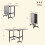 Homcom HOMCOM Mobile Drop Leaf Table, Folding Kitchen Table with 6 Wheels, Grey 2