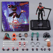 Miles Morales Action Figure Model Spider-man Into The Spider Verse Peter Parker Miles Figurine Toys