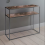 2-Tier Console Table with Shelf - Black Metal Frame Side Table and Bookshelf 1