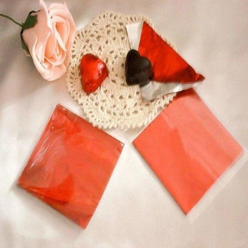 100Pcs Multi-color Aluminum Foil Candy Paper Chocolate Sweets Package Wrappers