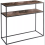 Rustic Oak 2-Tier Console Table with Shelf - Ideal Side Table and Bookshelf 1