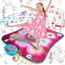Dance Mat, Gifts Toys For Girls 3 4 5 6 7 8 Years Old, Dance Game Toy, Dance Pad With Led Lights, Adjustable Volume, Built-in Music, 3 Challenge Level
