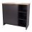 Black Under Sink Storage Cabinet - Bathroom Organizer with Shelves 3