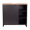 Black Under Sink Storage Cabinet - Bathroom Organizer with Shelves 4